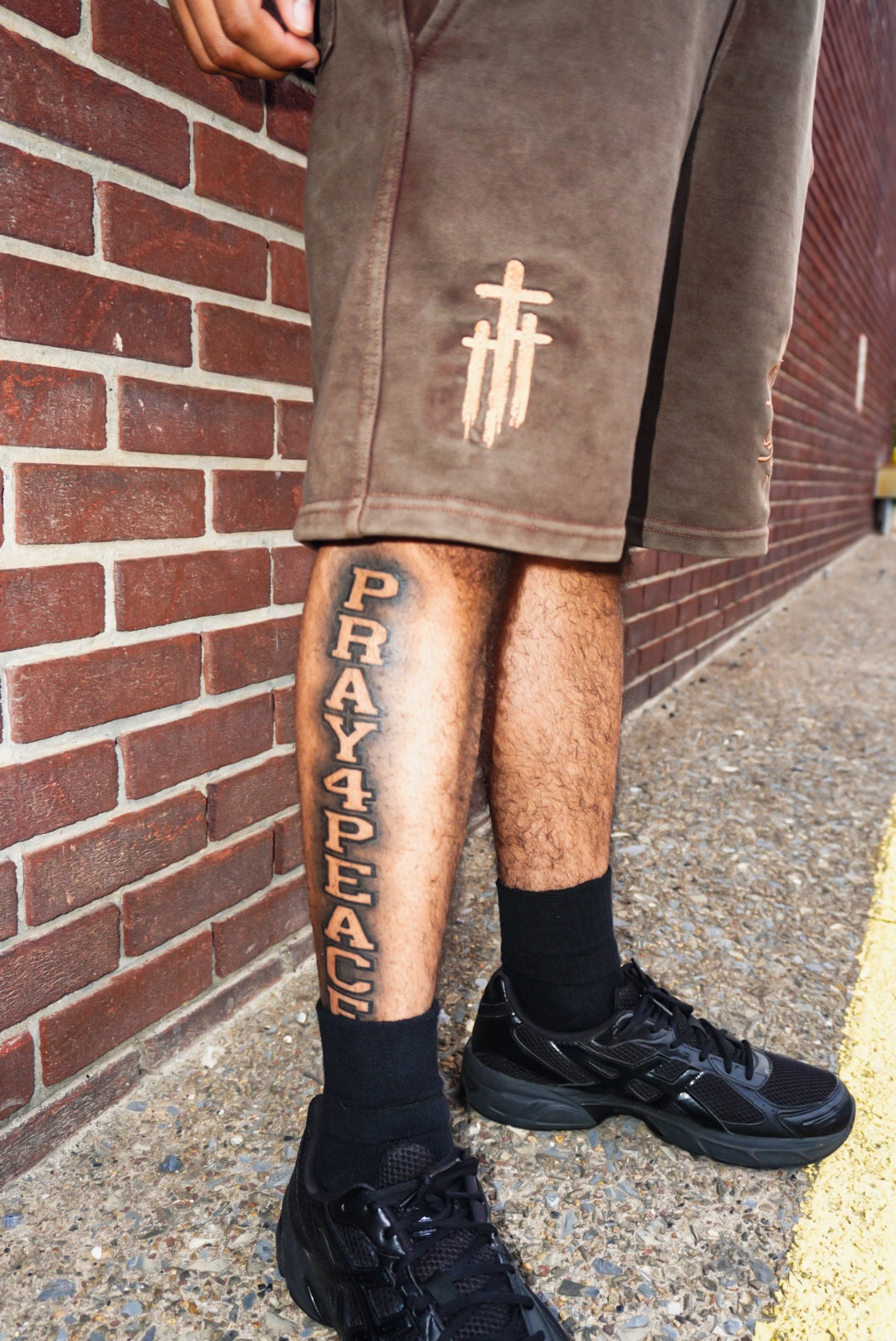 Washed “Brown” Double Waisted Shorts