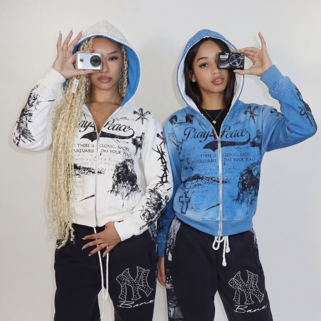 REVERSIBLE Blue & Creme “ETERNAL SKY”